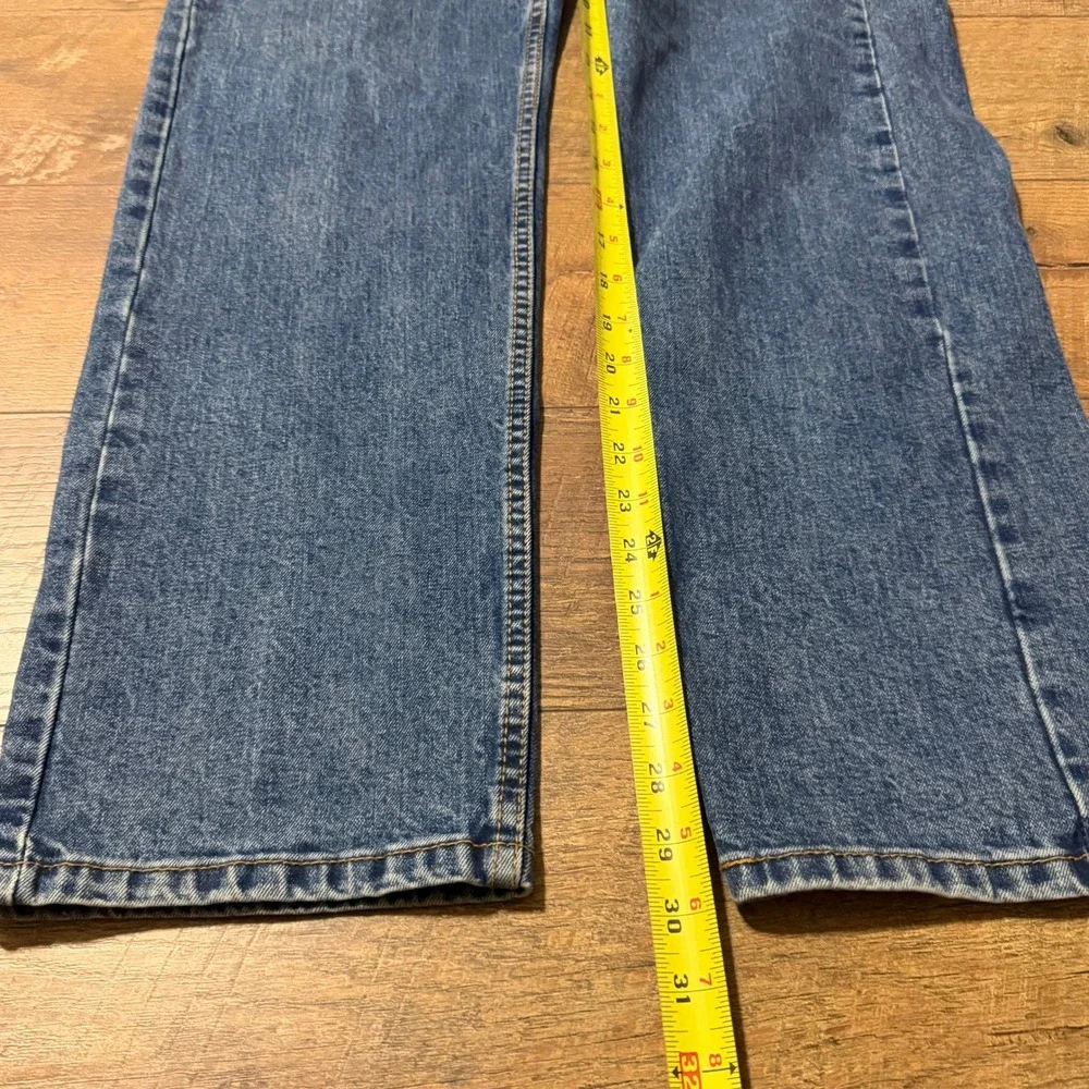 Levis 505 Regular Fit Straight Leg Mens‎ Blue Denim Jeans W34 L32 Medium Wash